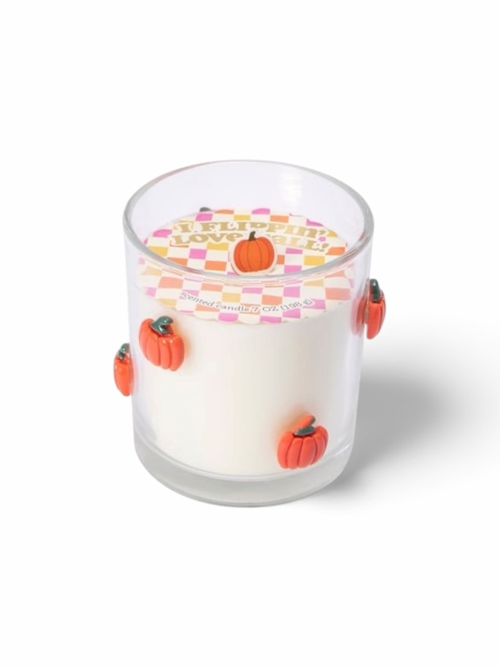 Fall Icon Scented Candle Scented Glass Ghost Icon Candle 7oz
